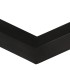 Mesa auxiliar forma de U madera maciza reciclada 45x30x61