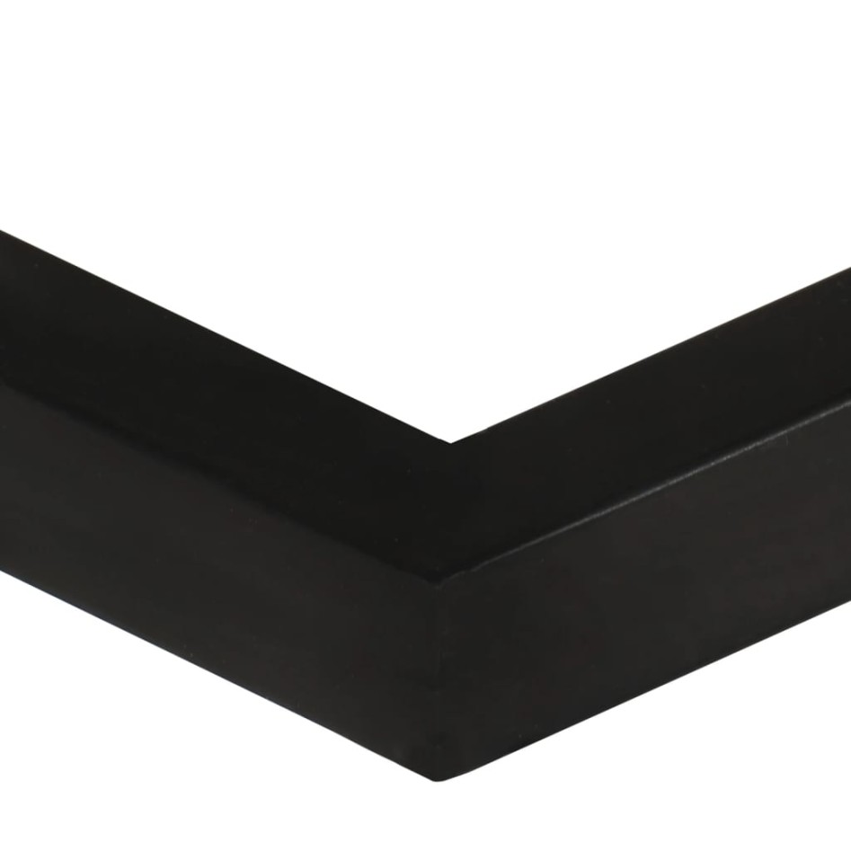 Mesa auxiliar forma de U madera maciza reciclada 45x30x61