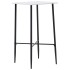 Mesa alta de cocina MDF blanco 60x60x111