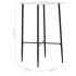 Mesa alta de cocina MDF blanco 60x60x111