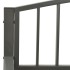 Banco de jardín acero gris 120