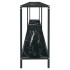 Mesa de consola vidrio templado negro 180x35x75,5