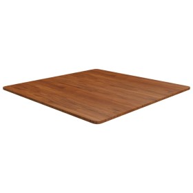 Tablero de mesa cuadrada madera roble marrón oscuro