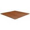 Tablero de mesa cuadrada madera roble marrón oscuro 90x90x1,5cm