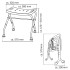 RIDDER Taburete de baño plegable 110 kg blanco