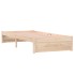 Estructura cama individual sin colchón madera maciza 75x190