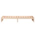 Estructura cama individual sin colchón madera maciza 75x190