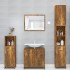 Armario baño madera contrachapada roble ahumado
