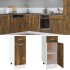Armario bajo de cocina madera de ingeniería roble