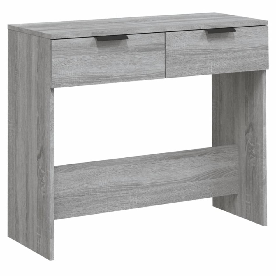 Mesa consola madera contrachapada gris Sonoma 90x36x75