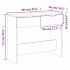 Mesa consola madera contrachapada gris Sonoma 90x36x75