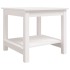 Mesa de centro de madera maciza de pino blanca 50x50x45