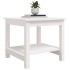 Mesa de centro de madera maciza de pino blanca 50x50x45