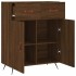 Aparador de madera de ingeniería marrón roble 69,5x34x90