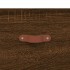 Aparador de madera de ingeniería marrón roble 69,5x34x90