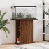 Soporte de acuario madera ingeniería marrón roble 75x36x72,5