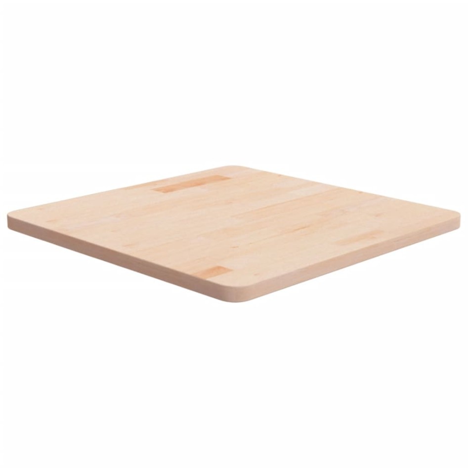 Tablero de mesa cuadrada madera de roble sin tratar