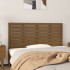 Cabecero cama pared madera maciza pino marrón miel 146x3x63