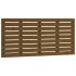 Cabecero cama pared madera maciza pino marrón miel 146x3x63