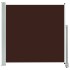 Toldo lateral retráctil de jardín marrón 160x300