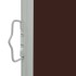 Toldo lateral retráctil de jardín marrón 160x300