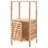 Mueble de almacenaje baño madera maciza nogal 39,5x35,5x86
