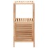 Mueble de almacenaje baño madera maciza nogal 39,5x35,5x86