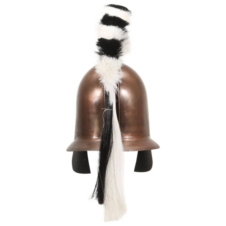 Réplica de casco de guerrero griego rol en vivo acero