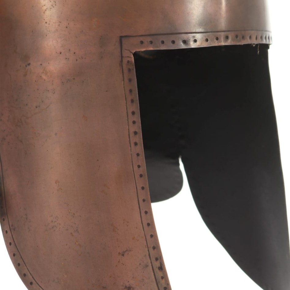 Réplica de casco de guerrero griego rol en vivo acero