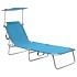Tumbona plegable con toldo aluminio