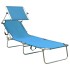 Tumbona plegable con toldo aluminio
