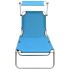 Tumbona plegable con toldo aluminio