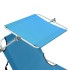Tumbona plegable con toldo aluminio