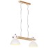 Lámpara colgante industrial 25 W blanca 109 cm