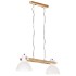 Lámpara colgante industrial 25 W blanca 109 cm