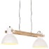 Lámpara colgante industrial 25 W blanca 109 cm