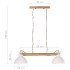 Lámpara colgante industrial 25 W blanca 109 cm