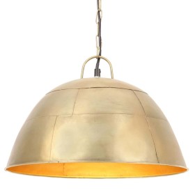 Lámpara colgante vintage redonda 25 W latón 41 cm