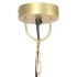 Lámpara colgante vintage redonda 25 W latón 41 cm