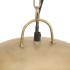 Lámpara colgante vintage redonda 25 W latón 41 cm