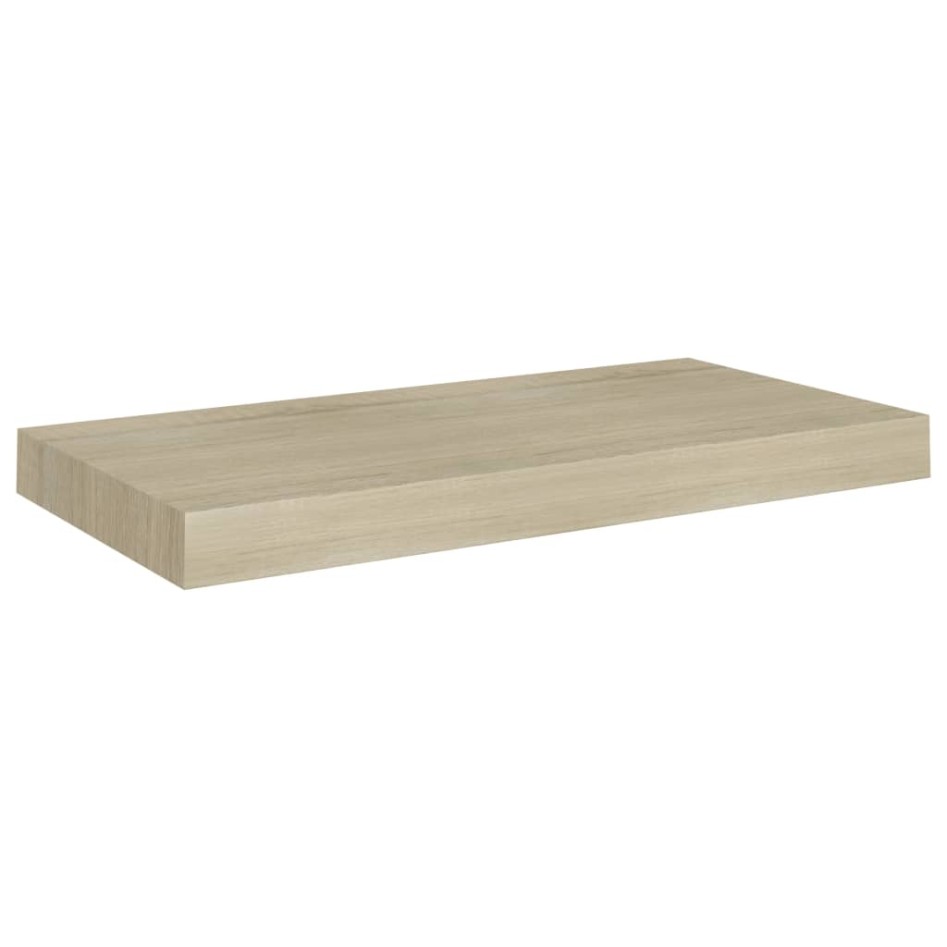 Estantes flotantes de pared 4 uds negro MDF 50x23x3,8