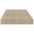 Estantes flotantes de pared 4 uds negro MDF 50x23x3,8