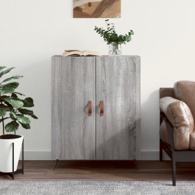 Aparador de madera de ingeniería gris Sonoma 69,5x34x90