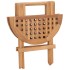 Mesa plegable de jardín madera maciza de teca 50x50x50