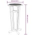 Mesa alta de jardín madera maciza de acacia Ø60x105