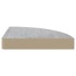 Estantes de esquina pared 4 uds MDF gris hormigón 25x25x3,8