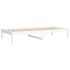 Sofá cama de madera maciza de pino blanco 90x190