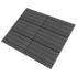 Baldosas de porche 6 uds WPC negro 60x30 cm 1,08