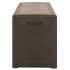 Caja de almacenaje de jardín polipropileno marrón 119x48x60