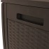 Caja de almacenaje de jardín polipropileno marrón 119x48x60
